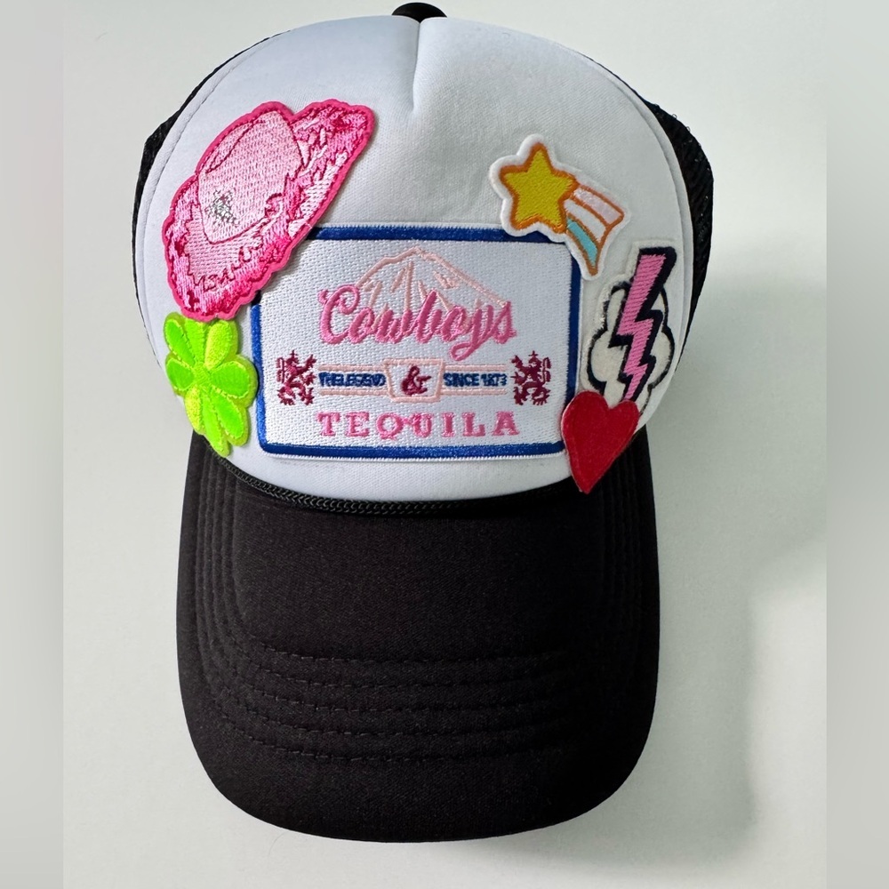 Trucker Hat with fun Country Western Patches - Picture 7 of 8